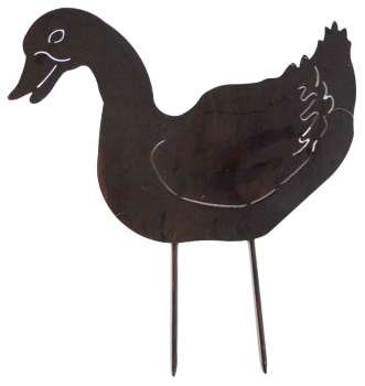 Stilvoller Beetstecker Ente ca. 27 cm - Gartendekoration
